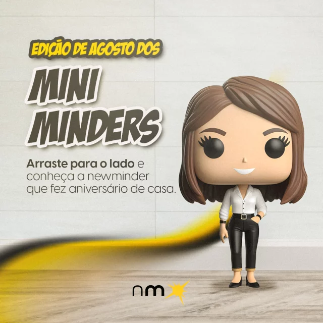 E a coleção Mini Minders continua! Em agosto, os parabéns vão para a @giii.branco.

A rainha das finanças, a programadora de pagamentos, a domadora de pedidos de férias e a organizadora de planilhas na agência que desenvolve o coletivo como ninguém.

Claro que ela faz muito mais. Por isso, o nosso muito obrigado pela dedicação durante este ano!

Mês que vem tem mais Mini Minders chegando na coleção. Quem serão os próximos?

#agencia #fazsentido #comunicacao #marketing #miniminders