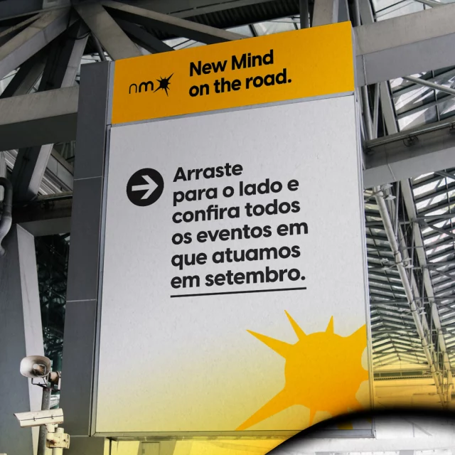 Você sabia que a New Mind também faz eventos corporativos? Seja para comemorações internas ou grandes feiras de negócios, você pode ficar tranquilo ao deixar a comunicação, a identidade visual e até a coordenação do evento em nossas mãos.

Nós buscamos os melhores parceiros e organizamos tudo para que você possa focar no seu negócio. Entre em contato conosco, conheça mais sobre os serviços da New Mind e vamos juntos encontrar o melhor caminho para o seu sucesso.

#agencia #marketing #eventos #identidadevisual #comunicacaovisual #fazsentido