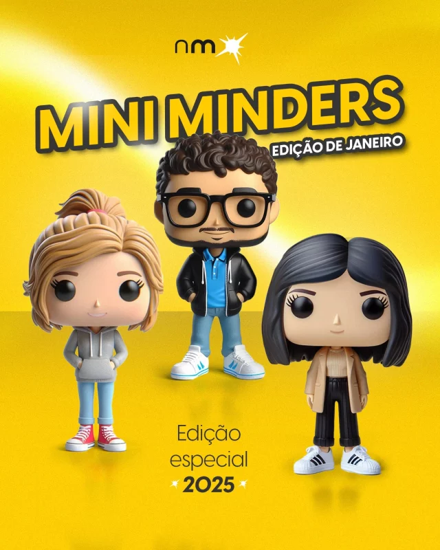 A coleção Mini Minders continua em 2025 trazendo edições especiais para janeiro. Neste mês temos a honra de apresentar:

💼Nosso futuro empresário Higor, que vai se despedir da gente em breve para desbravar o mundo do empreendedorismo.

🎥 Nossa artista e videomaker Beatriz, que topa fazer as coisas mais loucas na NM.

📋E a representante do atendimento e fotógrafa nas horas vagas, Hellen.

Essa edição é especial e limitada, tendo em vista que é a primeira e única vez do mini minder Higor aparecer. Então juntem-se a nós para dar os parabéns a essa equipe super talentosa!

#agencia #maketing #comunicacao #fazsentido #minimainders #aniversariodeagencia